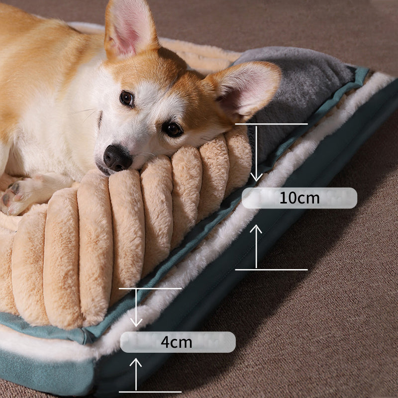 Calming Dog Beds For Small Large Dogs Luxury Dog Mat With Pillow