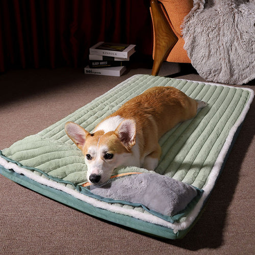 Calming Dog Beds For Small Large Dogs Luxury Dog Mat With Pillow