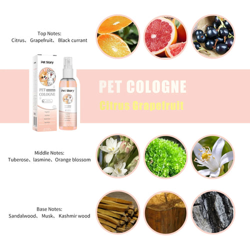 100ml Cruelty-Free Pet Perfume Odor Eliminator Cologne Spray Scented