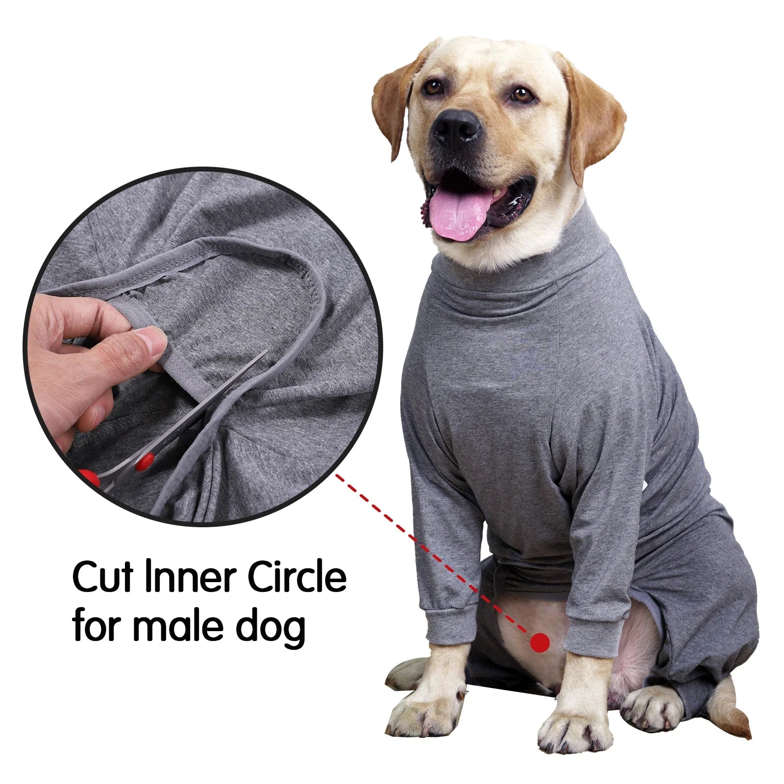 Dog Recovery Suit After Surgery Anti-lick Wound Sterilization Suit