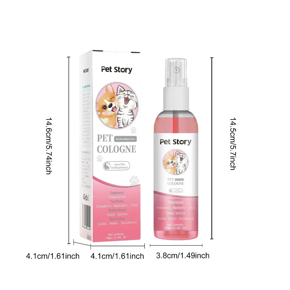 100ml Cruelty-Free Pet Perfume Odor Eliminator Cologne Spray Scented