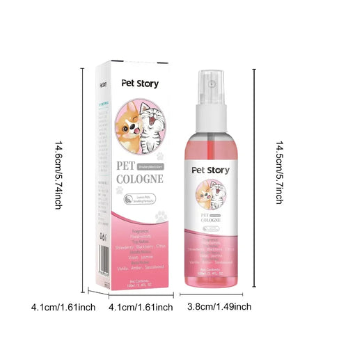 100ml Cruelty-Free Pet Perfume Odor Eliminator Cologne Spray Scented