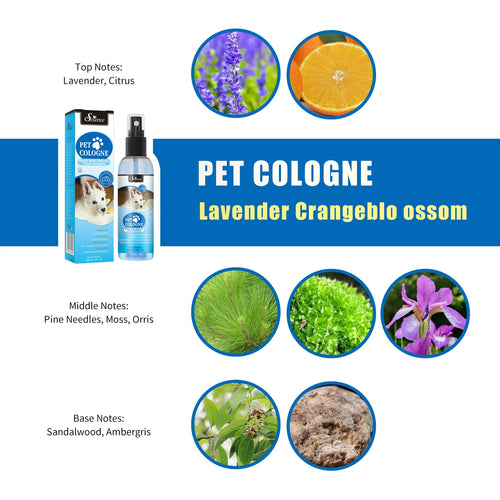 100ml Cruelty-Free Pet Perfume Odor Eliminator Cologne Spray Scented