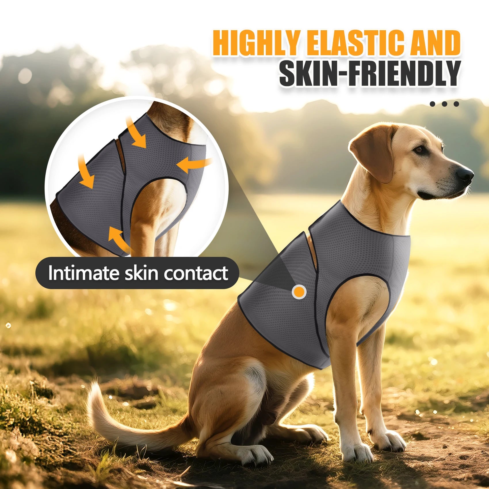 Dog Anxiety Jacket, Dog Coat for Thunder, Skin-Friendly Dog Calming