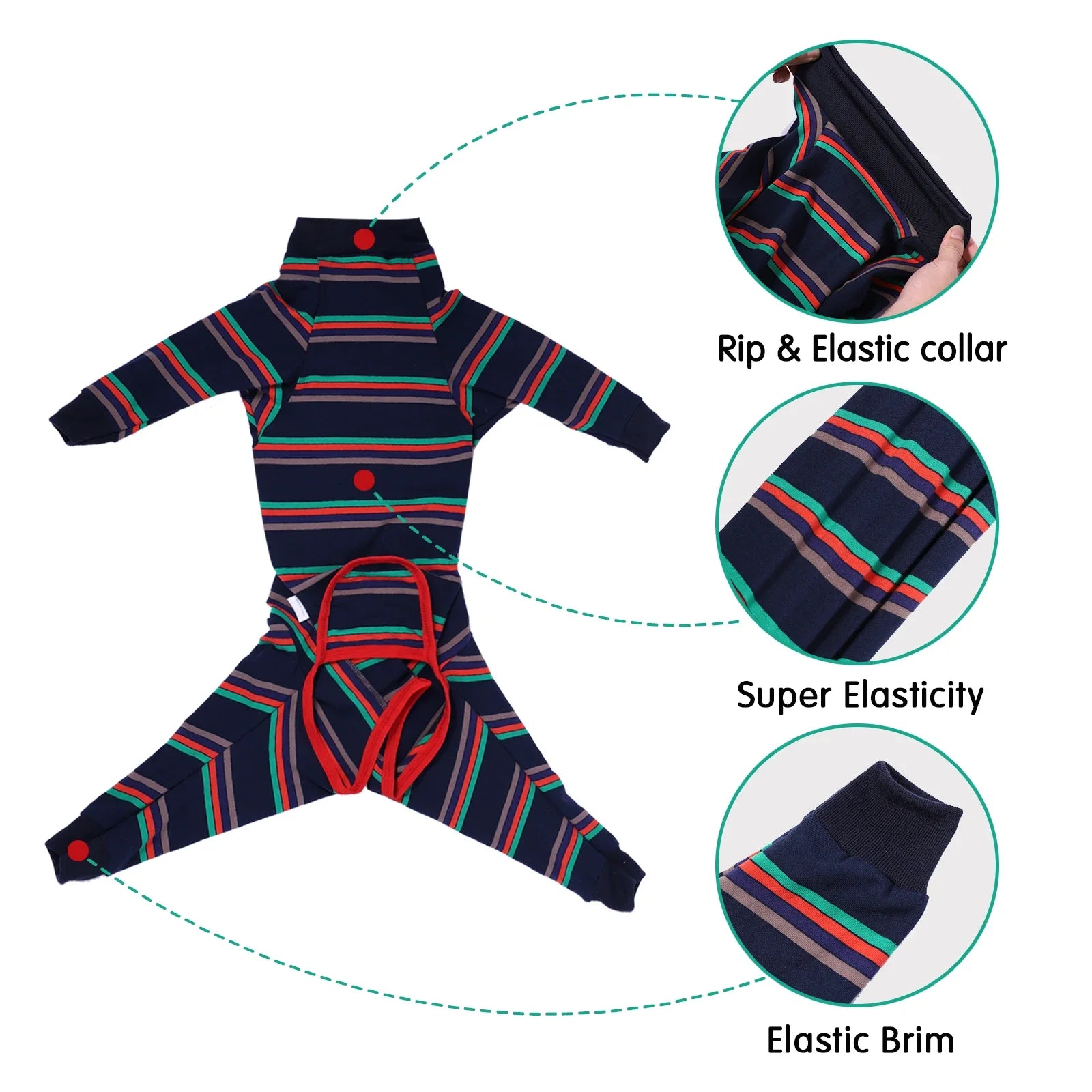 Dog Recovery Suit After Surgery Anti-lick Wound Sterilization Suit