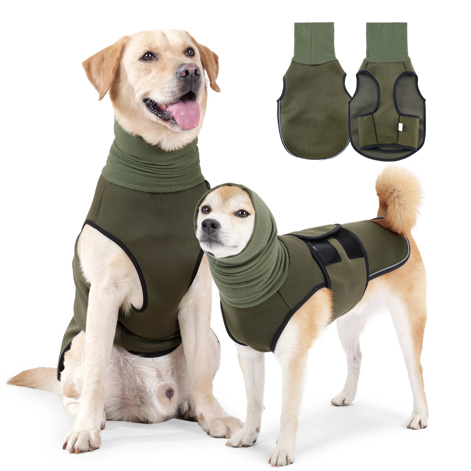 Dog Anxiety Vest and Coat-Keep Pet Calm, Dog Jacket for Thunder,