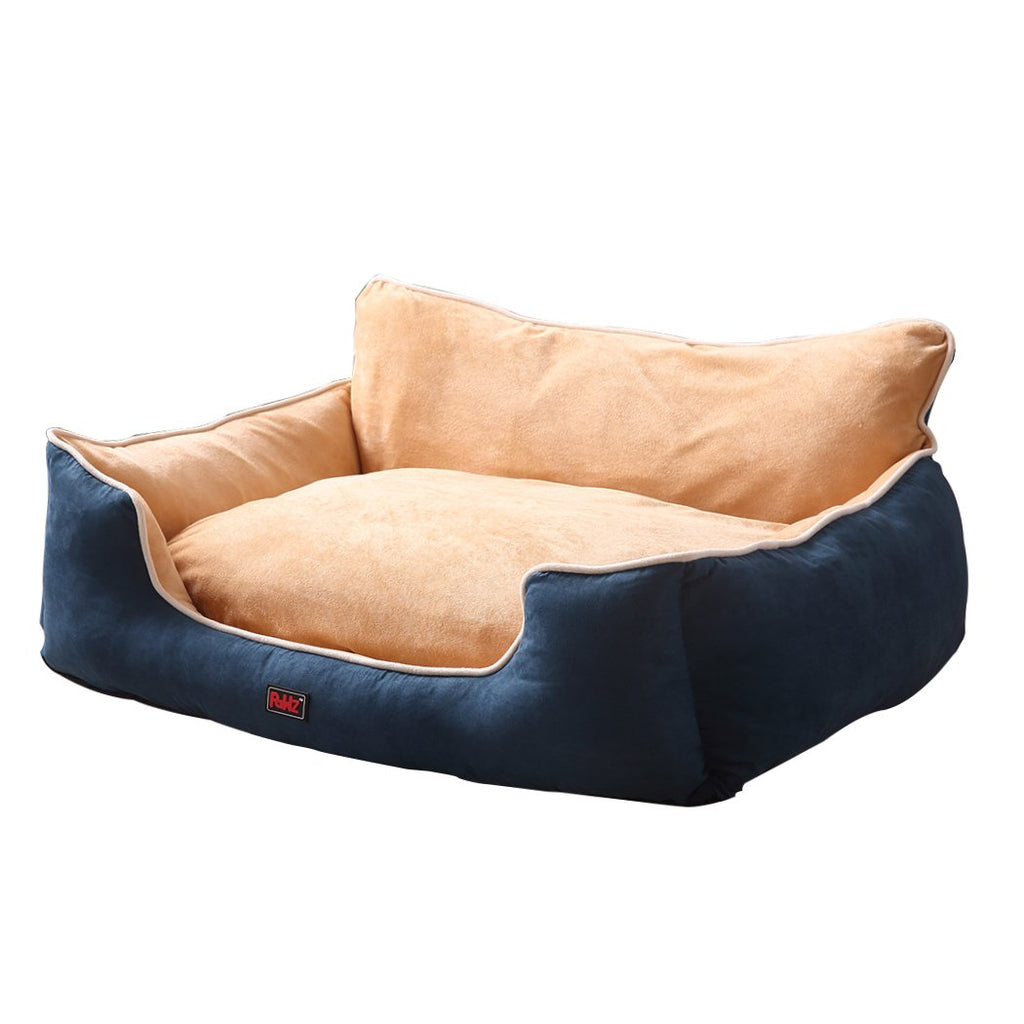 Luxury High-Back Calming Dog Bed with Plush Support