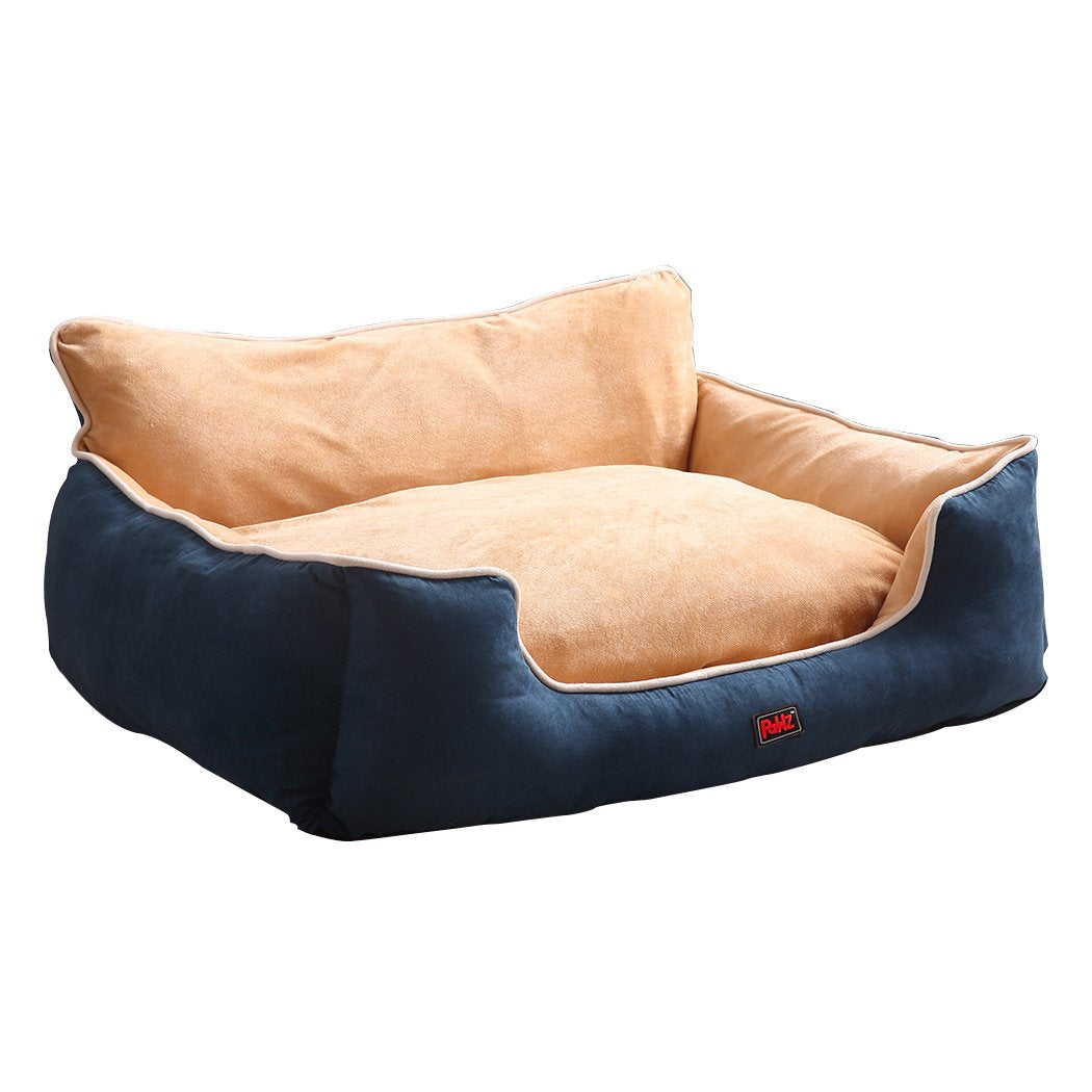 Luxury High-Back Calming Dog Bed with Plush Support
