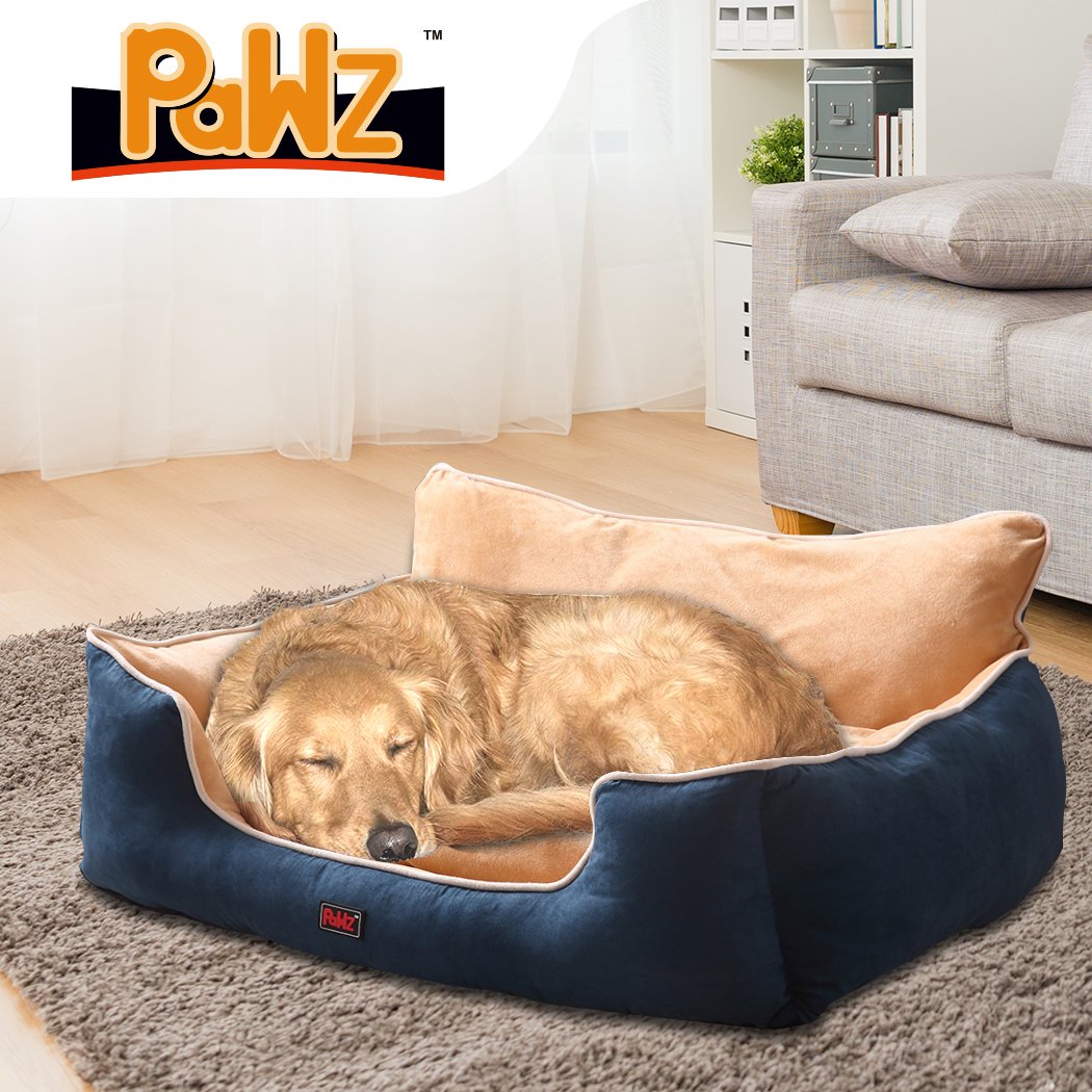 Luxury High-Back Calming Dog Bed with Plush Support